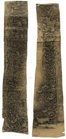 Drawing - Image (printed), Frottage of calligraphy from Chinese Joss House
