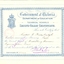 Printed Education Department Certificate for Technical Schools.