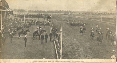 Image, Victorian Headquarters Staff and Visiting Officers, 1901