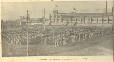 Image, Jubilee Week: Cadet demonstrations in the Exhibitions Grounds, 1898, 1898