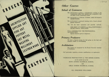 Booklet, The Ballarat School of MInes and Industries, c1960