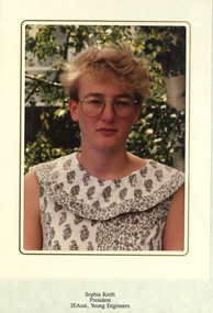 Photograph - Photograph - Colour, Sophie Keith, President IEAust, Young Engineers