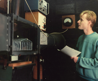 Photograph - Colour, Ballarat College of Advanced Education: Engineering Student, c1980s