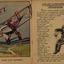 Painting of Hawker Hart Day bombers and text on parachute jumping