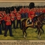 painting of regiment foot soldiers on parade,