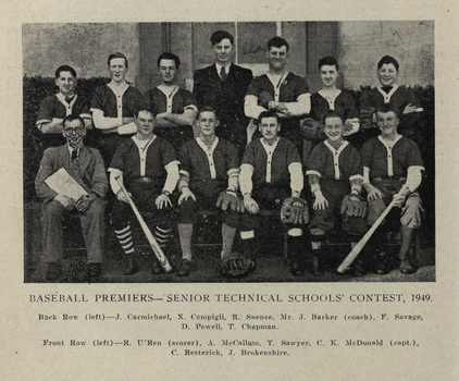 Ballarat School of Mines Baseball Team