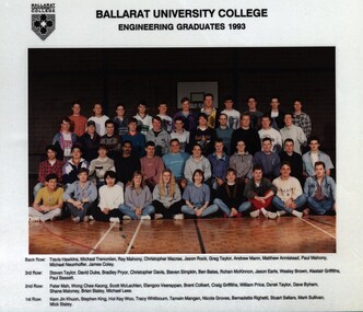 Photograph - Colour, Ballarat University College; Engineering Graduates, 1993