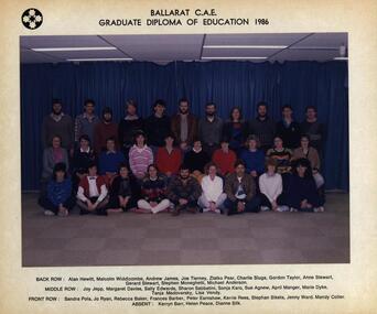 Photograph - Colour, Ballarat College of Advanced Education: Graduate Diploma of Education, 1986, 1986