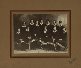 Photograph - Black and White, Ballarat School of Mines Hockey Team, 1932 season