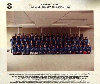 Photograph - Colour, Ballarat College of Advanced Education: 3rd Year Primary Education, 1984, 1984