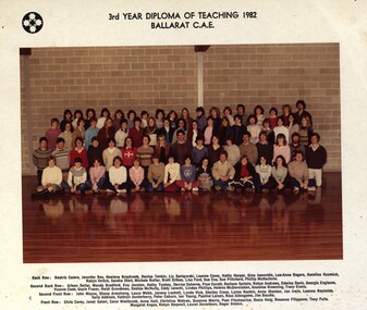 Photograph - Colour, Ballarat College of Advanced Education: 3rd Year Diploma of Teaching, 1982, 1982