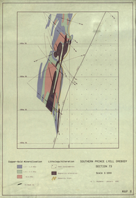 Plan, Southern Prince Lyell Orebody 115 Sublevel, 1991, 01/1991