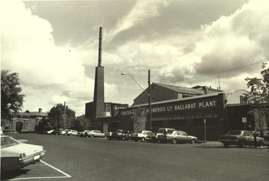 Photograph - Black and White, Carlton and United Breweries Ballarat Plant, Lydiard Street South, Ballarat