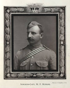 Photograph - black and white, Surgeon-Captain William Fleming Hopkins, 1900