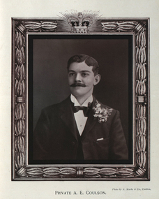 Photograph - black and white, Private Arthur Coulson, 1900