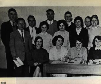 Photograph - Photograph - Black and White, Ballarat Teachers' College: Publications Committee for Student Magazine, 1960