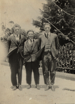 Three young men
