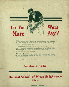Poster, Ballarat School of Mines Promotional Poster