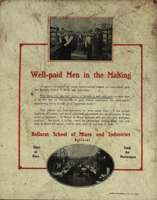 poster, Ballarat School of Mines Promotional Poster