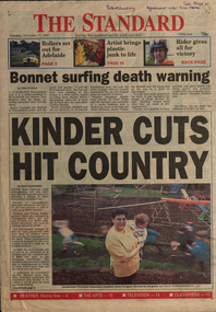 Newspaper, The Standard, Warrnambool, 11 November 1997, 11/11/1997