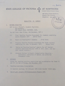 Document - Reports, Ballarat Institute of Advanced Eduation Library Report, 1973