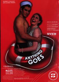 Poster, University of Ballarat Arts Academy: Production of "Anything Goes", 2007, 2007