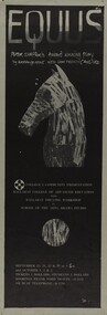 Poster, Ballarat College of Advanced Education: "Equus"