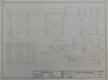 Plan - Engineering drawings, 'Coal Stage for Locomotive', 1975, 1972