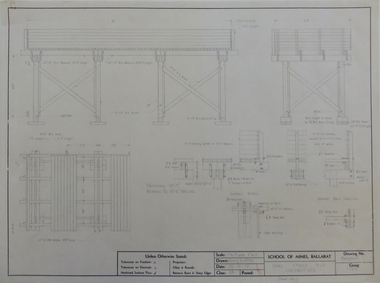 Plan - Engineering drawings, 'Coal Stage for Locomotive', 1975, 1972