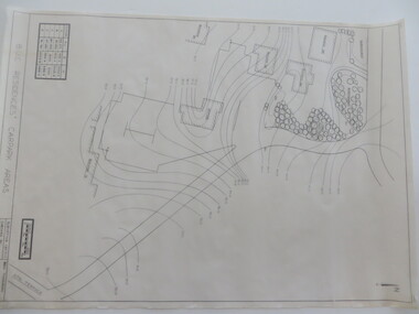 Plan - Contour tracings, Ballarat University College residence carparks and detail survey of Mt Helen campus, 1991/1992