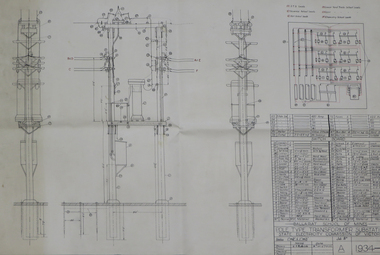 Three specifications of transformer stations, Technical drawings, 1932-1932