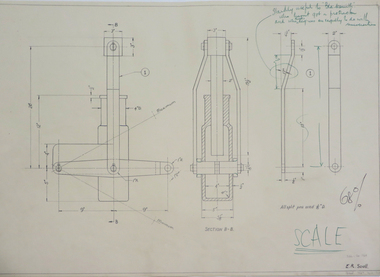 Drawing - Student's Technical Drawing, Technical drawing, 1964