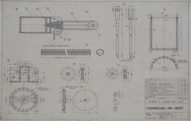 Student's Technical Drawings, Technical Drawing, 1942