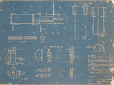 Blueprint Technical Drawing, Blueprint, 1943