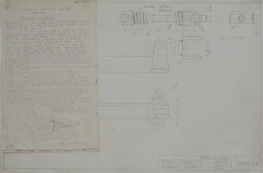 Sets of examination papers and solutions .1) -  .4), Technical drawings, 1962 - 1972