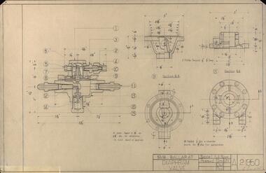 Drawing - Student's Technical Drawing, Technical drawing, 1950