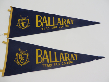 Souvenir - Pennants, Ballarat Teachers' College Pennants, c1968