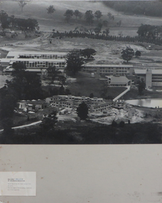 Photographs - black and white, Ballarat College of Advanced Education, Aerial views of the Mt Helen campus from the north, not dated