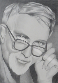 Graphite Drawing, Portrait of Neville Bunning, c1993