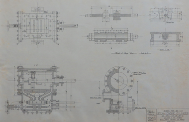 Plan, Steam Engine Cylinder - 120 hp