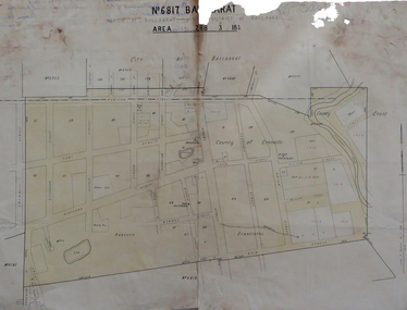 Map, No 6817 Ballaarat, Parish of Ballaarat, Mining District of Ballaarat, c1908
