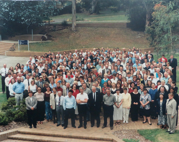 Photograph, University of Ballarat Staff at Mount Helen, not dated