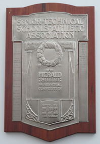 Award - Shield, Senior Technical Schools Athletics Association Herald Shield, 1918-1940, c1918
