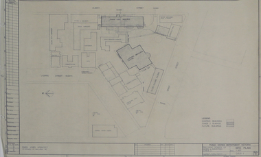 Plan, Site Plan of  Ballarat School of Mines Campus, Lydiard St Ballarat, 1976