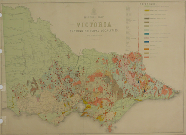 Map, Department of Mines - Victoria, Geological Map of Victoria, 1936