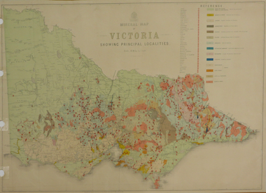 Map, Department of Mines - Victoria, Geological Map of Victoria, 1936, 1936