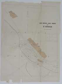 Map, Gold Mining Lease Blocks at St Arnaud, not dated