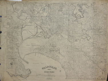 Plan, Melbourne and Suburbs, 1931