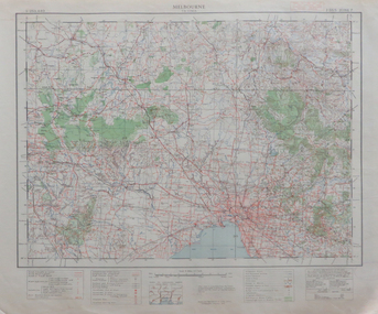 Map, Melbourne, 1943