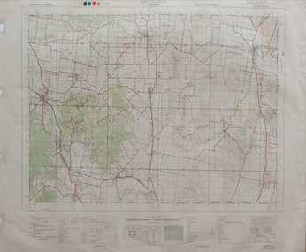 Map, Lancefield, 1947